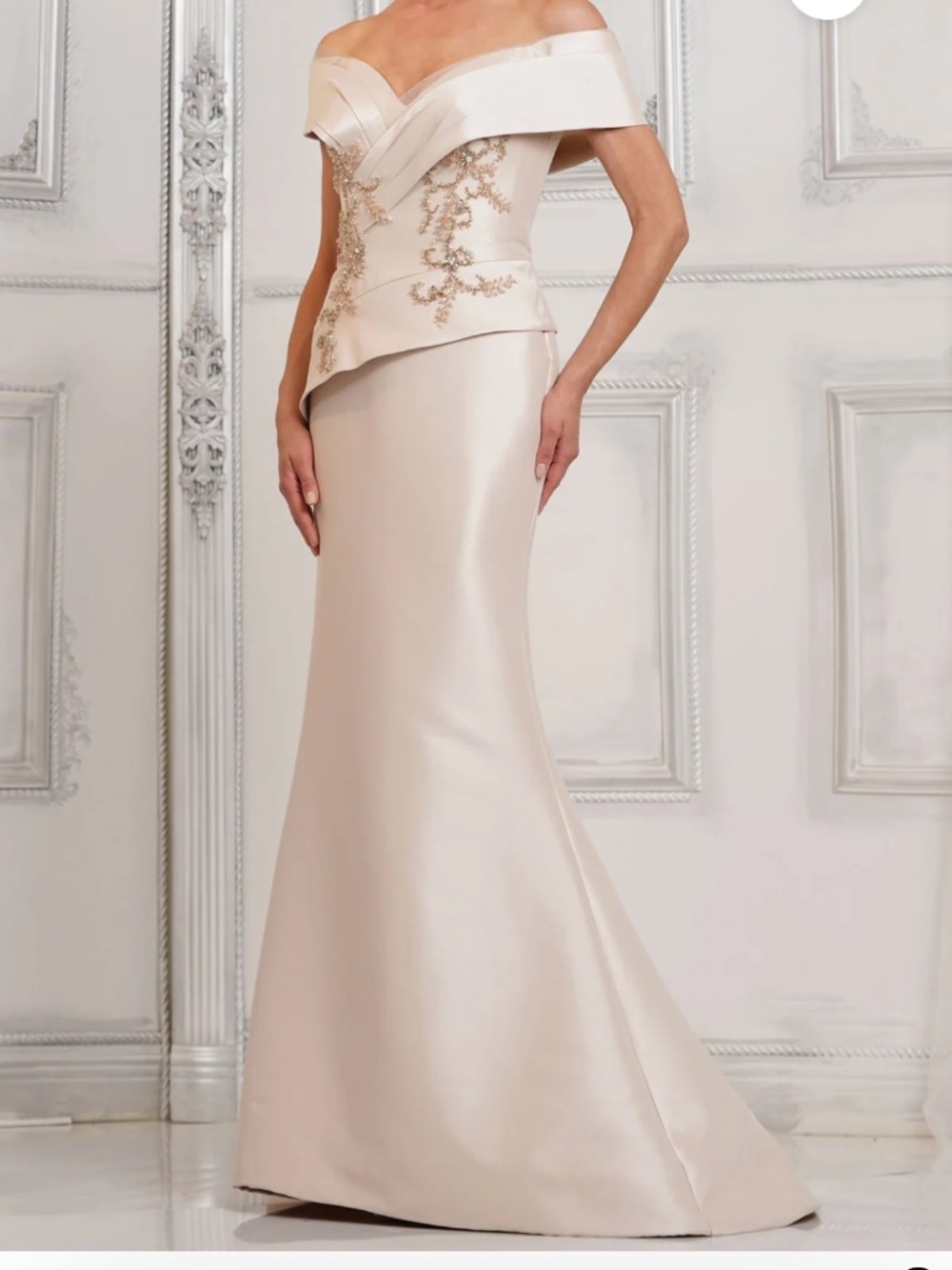 Marsoni MV1312 Dress size 16 color champagne